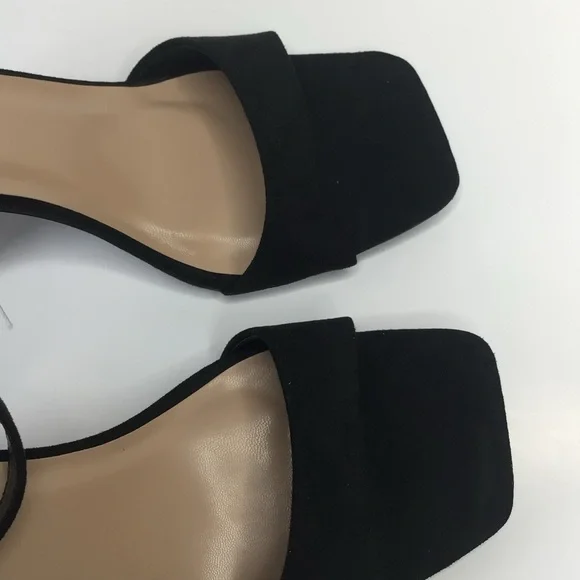 A NewDay Black Thick Heel Shoes Ankle Strap heeled sandal - Picture 7 of 13